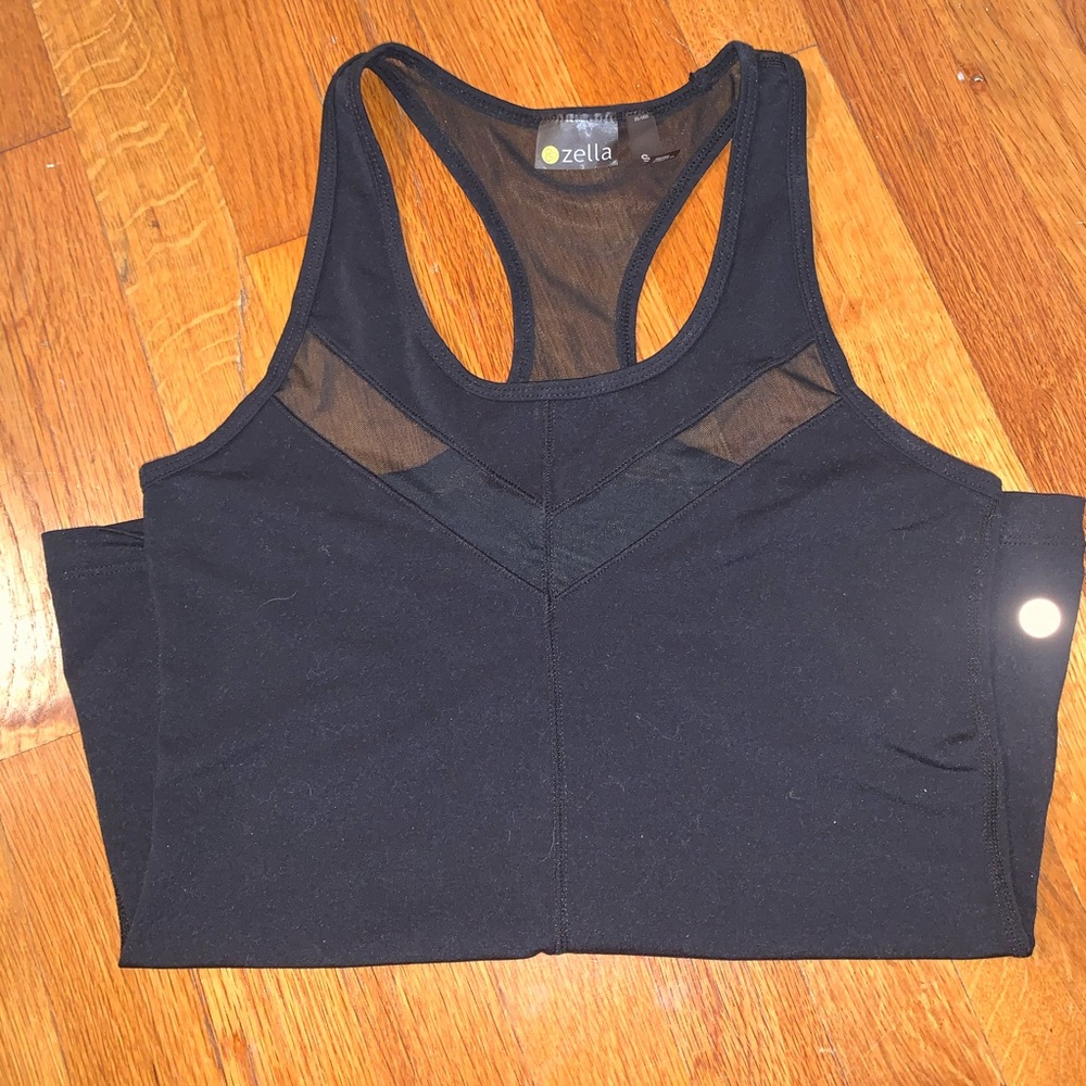 Zella Mesh Cutout Racerback Tank - Picture 3 of 7